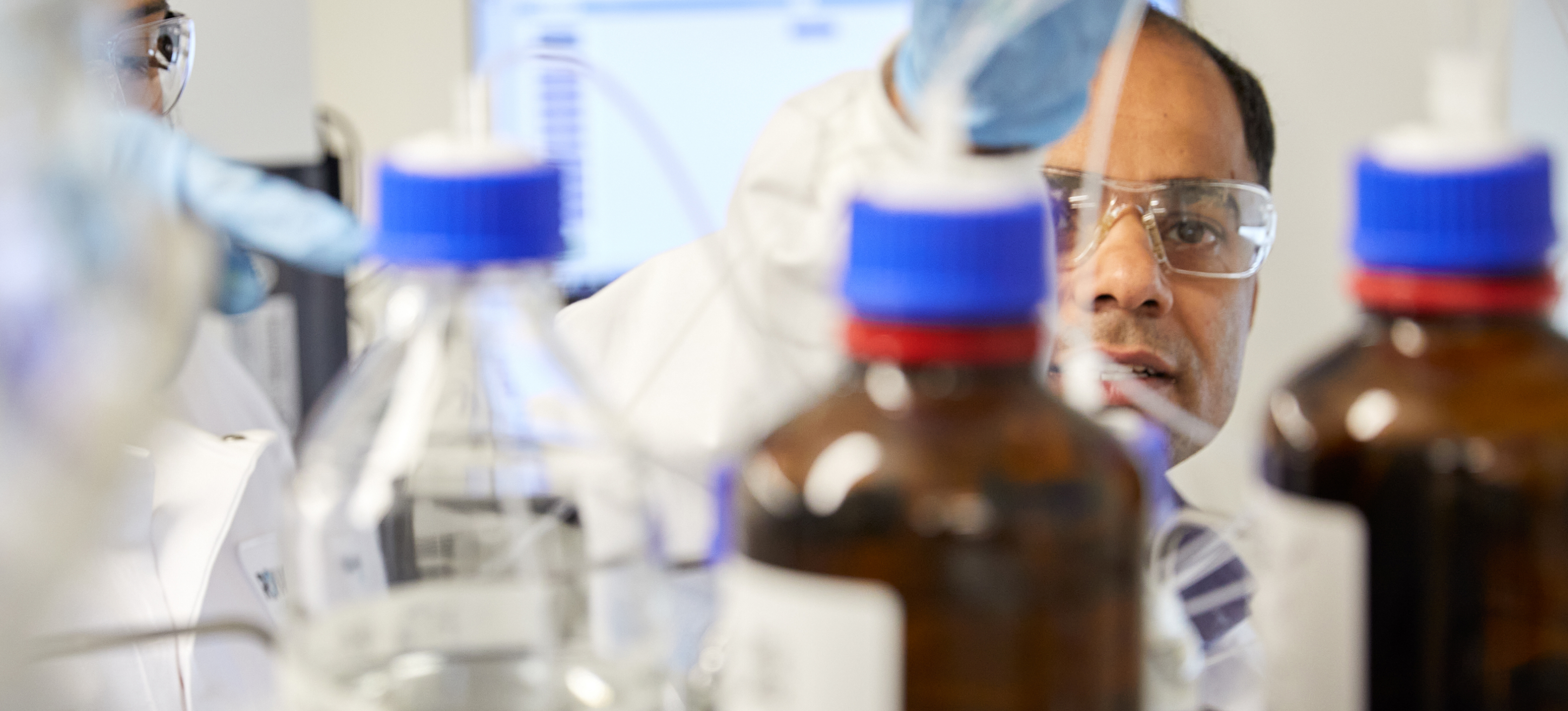 Scientist in a lab working