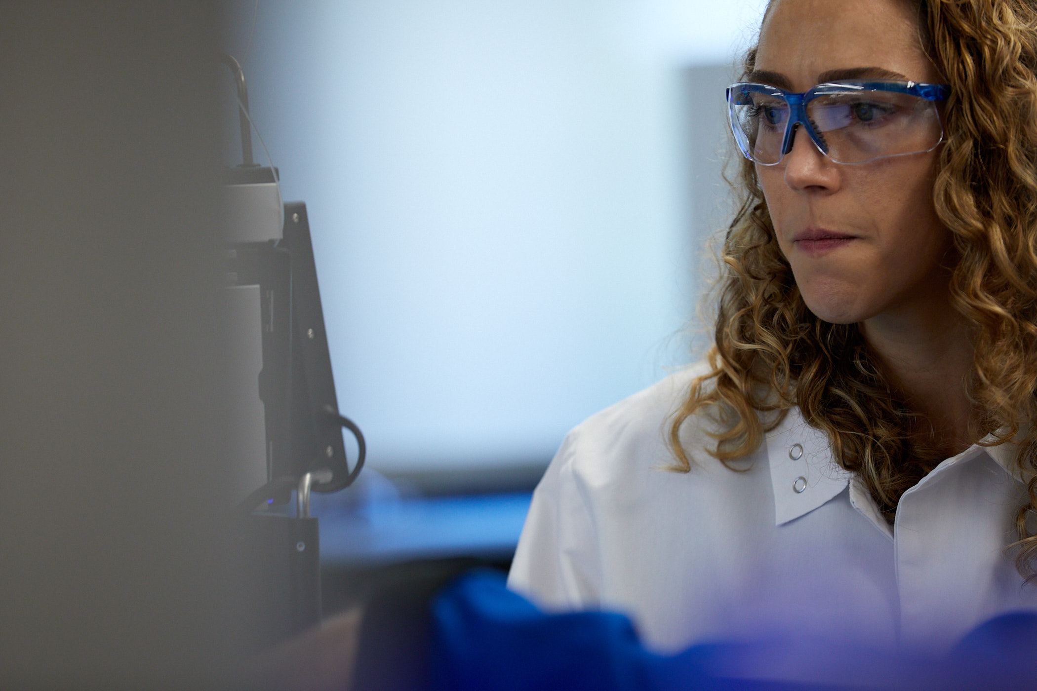 Scientist at a computer